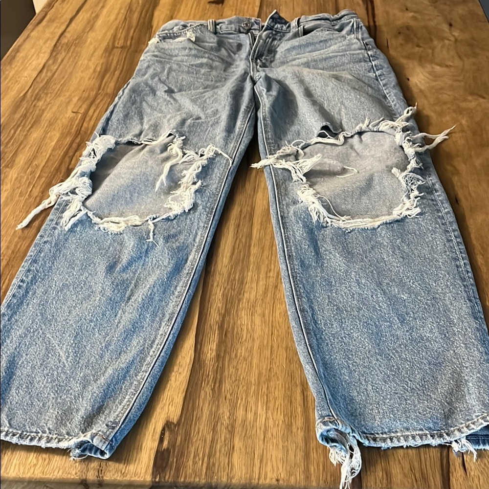 American Eagle Outfitters STRIGID Light Blue Denim Jeans size 8